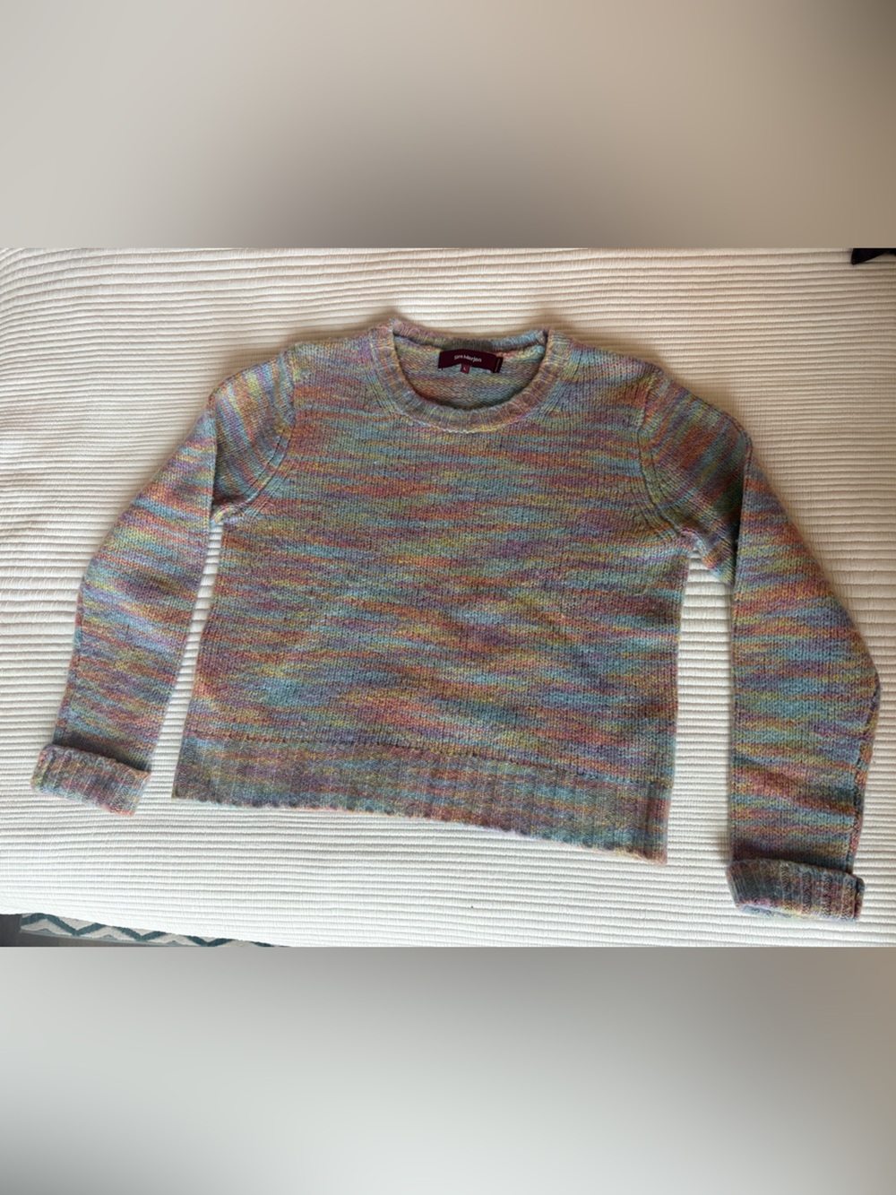 Sies Marjan Pastel Multicolor Space-Dyed Crewneck Sweater